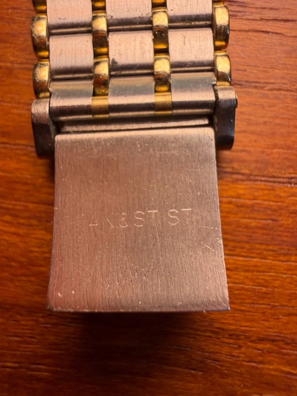 Vintage Seiko LaSalle 8420-6509 14K Gold Bezel Two Tone Quartz Watch